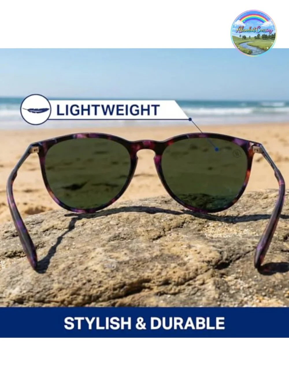 Polarized Sunglasses Classic Shape Mixed Metal Frame 100% UV Protection